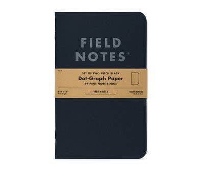 Pitch Black Note Book: Dot Graph