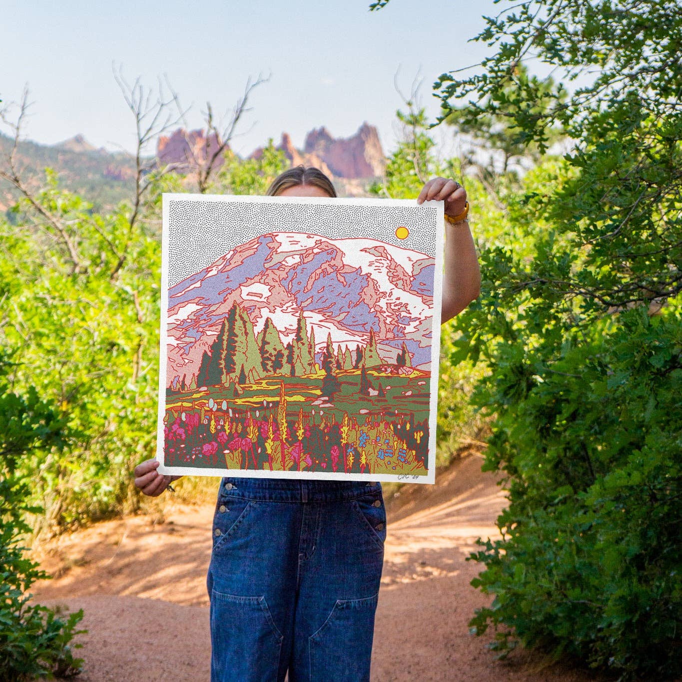 Mount Rainier Print: 12"x12"