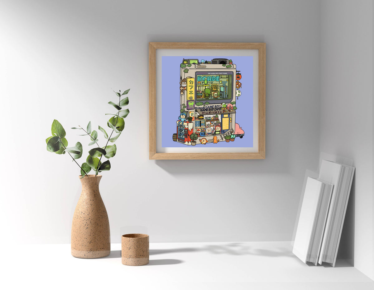 Gameboy Arcade 8x8 Art Print