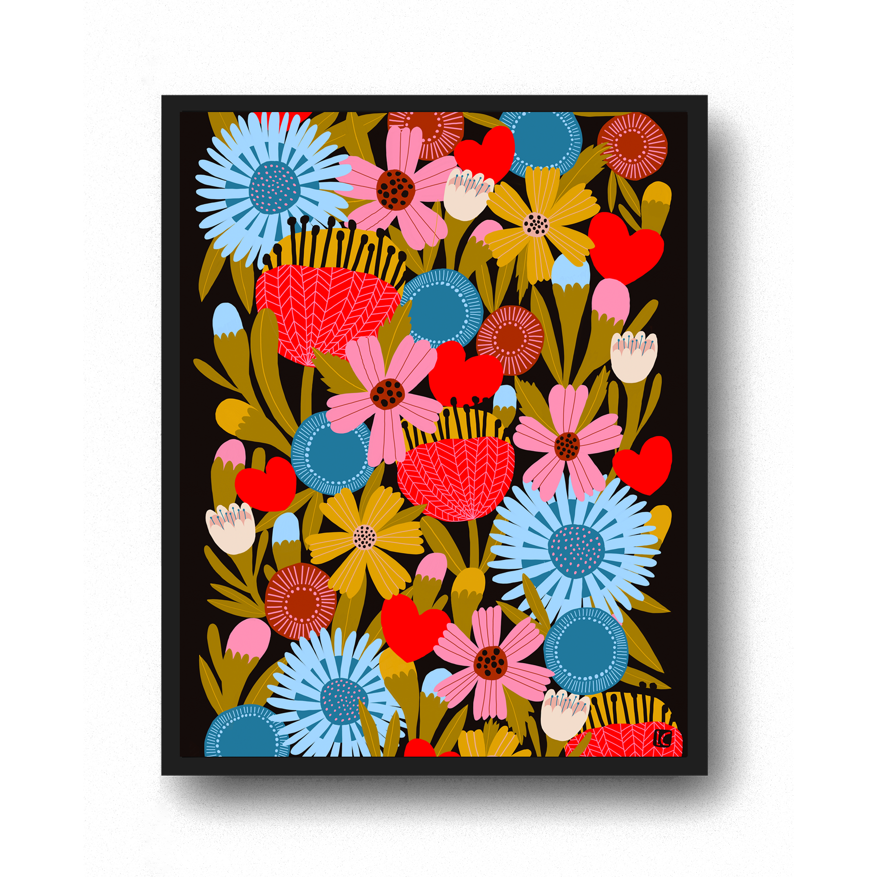 Jolies Fleurs - Art Print: 11" x 14"