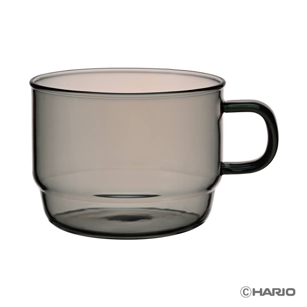 HARIO Colors Glass Stackable Mug, 300ml: Amber