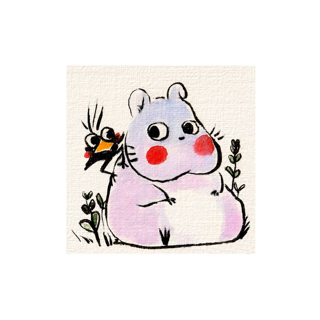 Mini Print - "Lil' Spirited Away Friends" 4x4"