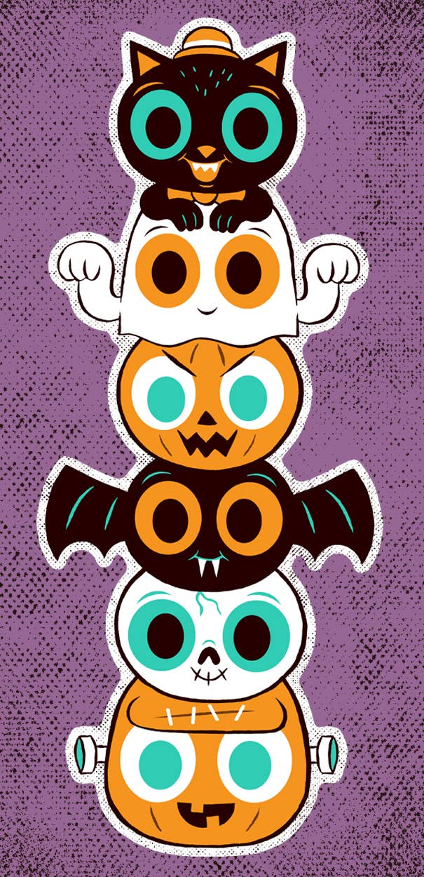 Spooky Stack cutout PVC print