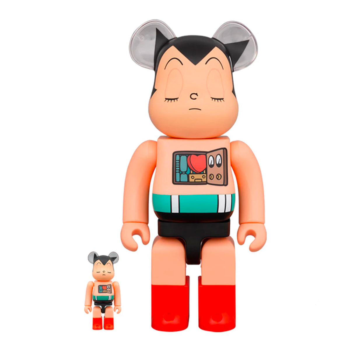Astroboy Sleeping Version 100% and 400% Set BE@RBRICK
