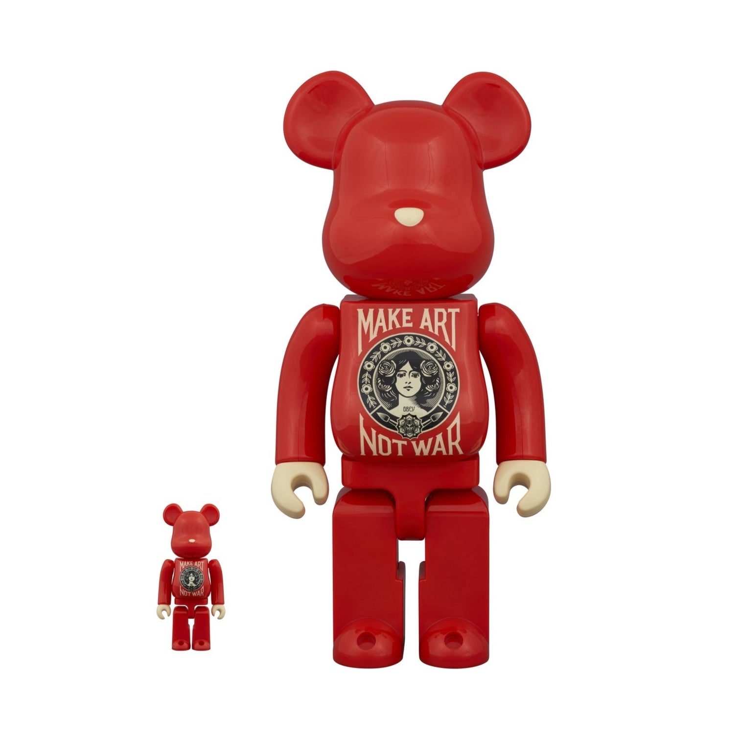 Shepard Fairey DCON 2023 Make Art Not War 100% & 400% BE@RBRICK Set