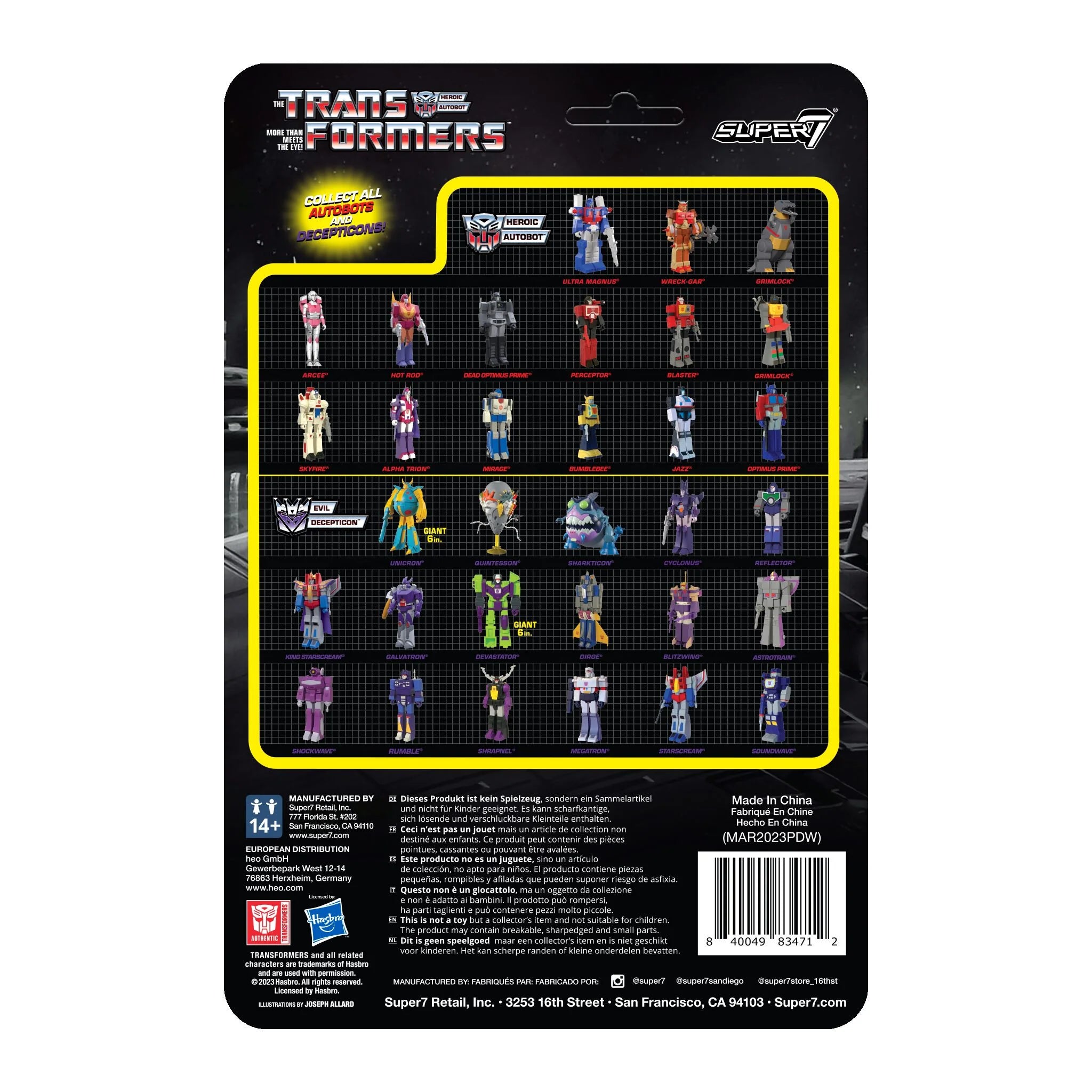 Transformers ReAction Figure - Optimus Prime (Orange/Black)