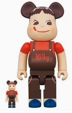 Pekochan Chocolate Milky 100% and 400% Be@rbrick Setp