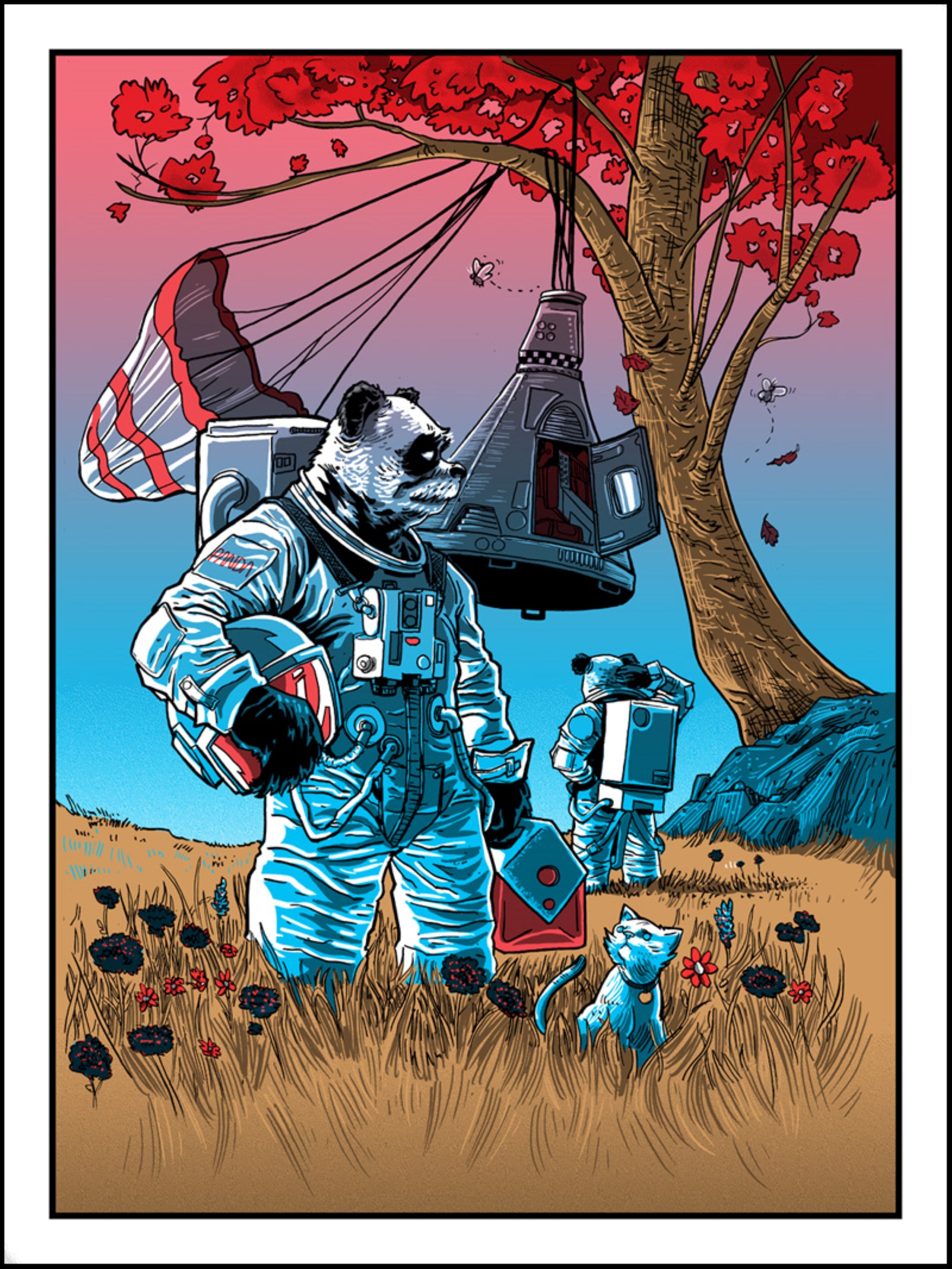 Astro-Pandas in Trouble by Tim Doyle