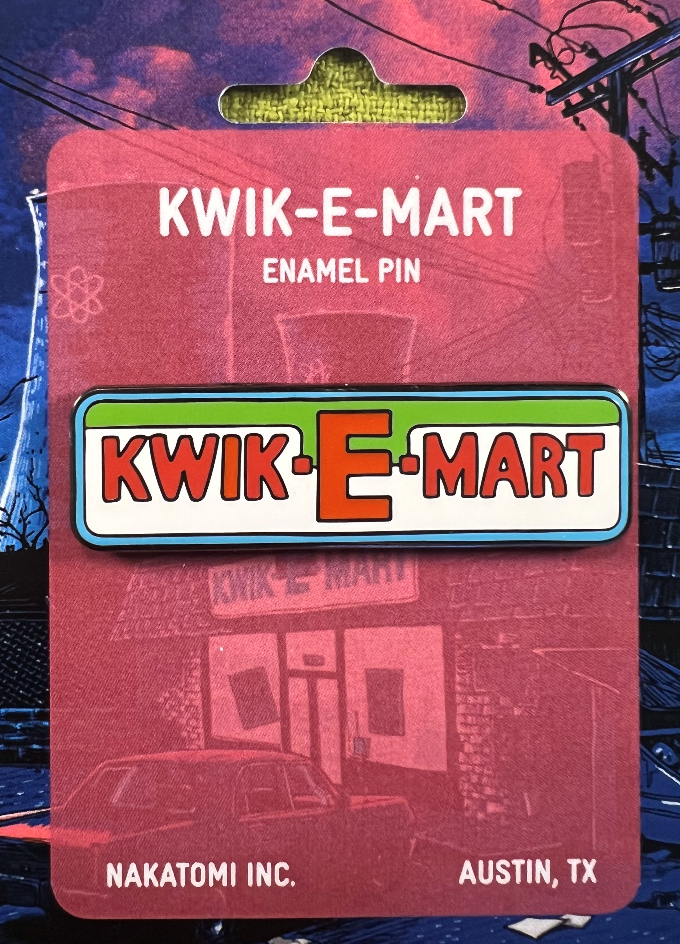 Kwik-E-Mart Enamel Pin by Tim Doyle
