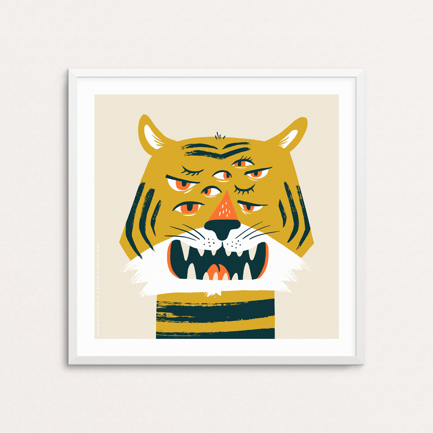 Tiger Eyes Art Print: 12"x12"
