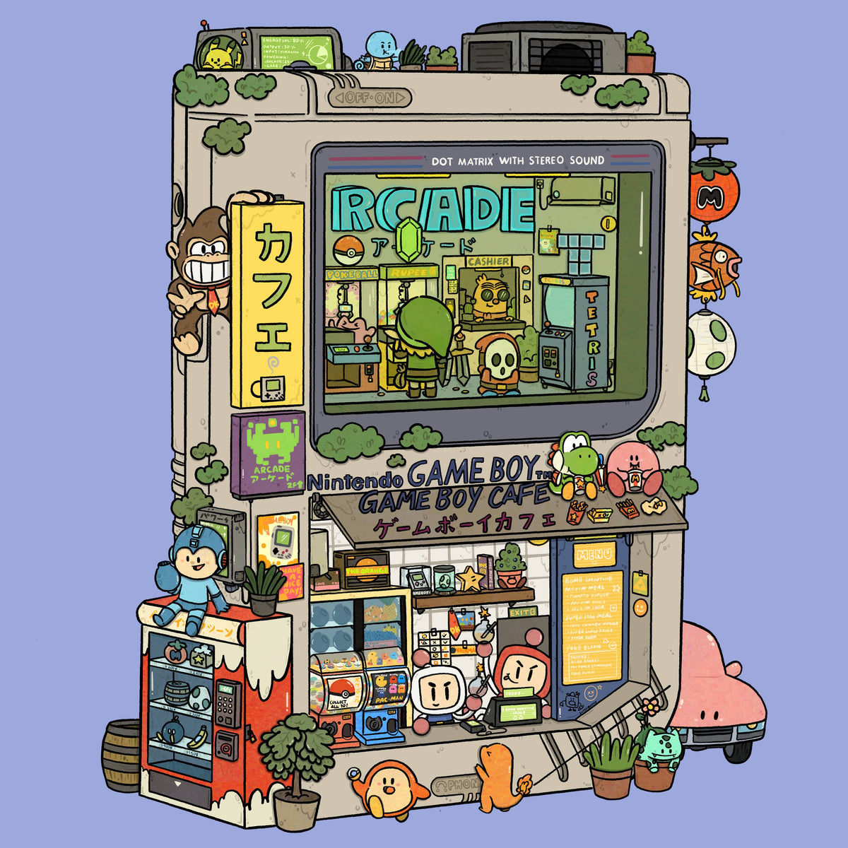 Gameboy Arcade 8x8 Art Print