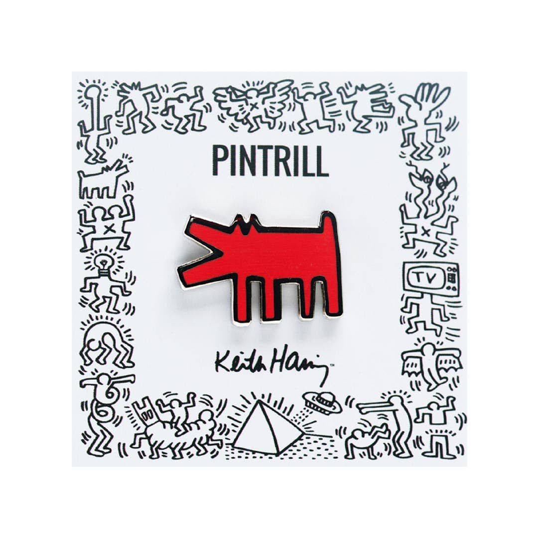 Barking Dog Pin - Red