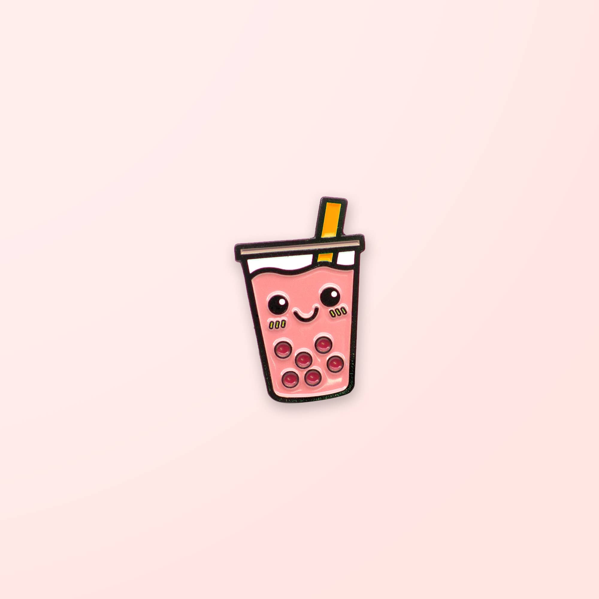 Boba Best-Tea Enamel Pin: Pink