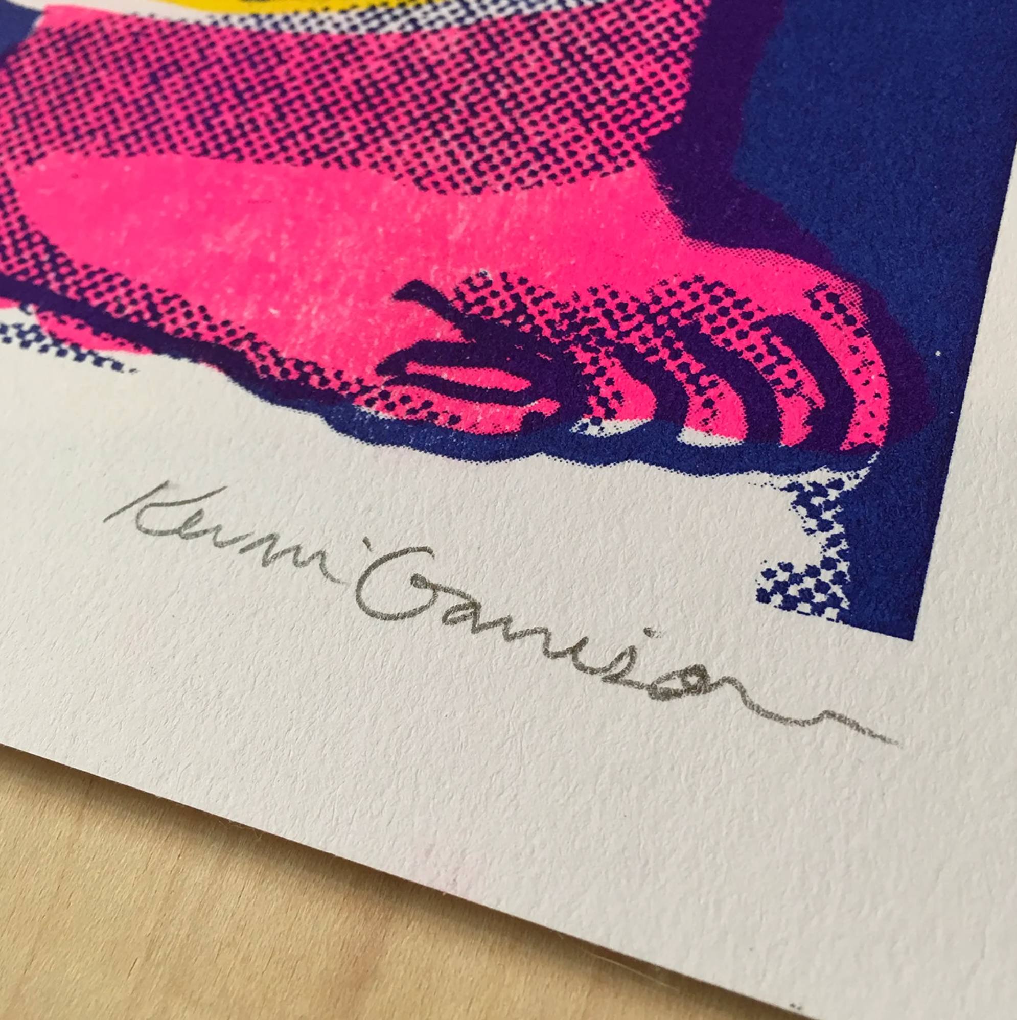 Teeny Weeny Yellow Polka Dot Bik - A3 Risograph Print