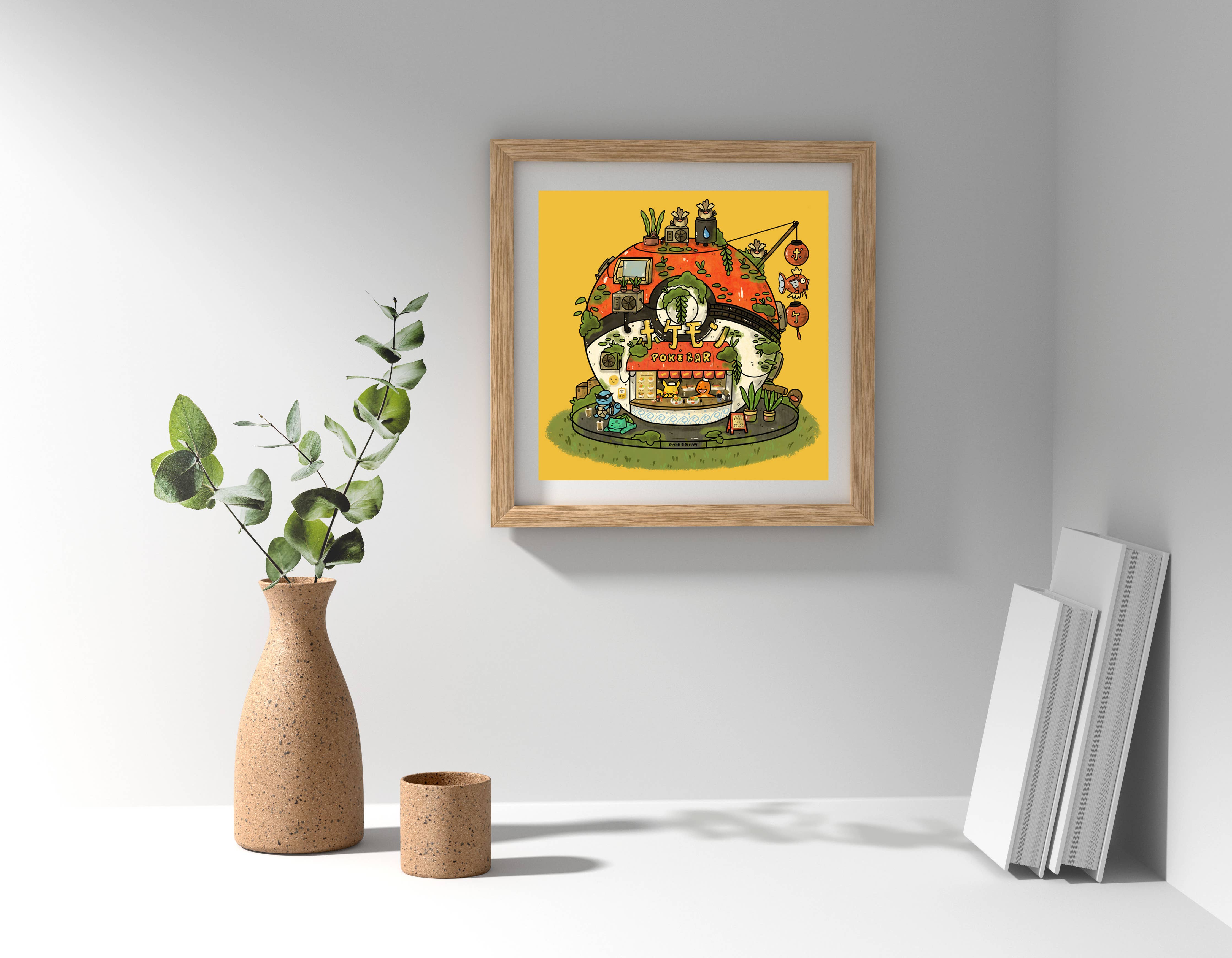 Poke Bar 8x8 Art Print