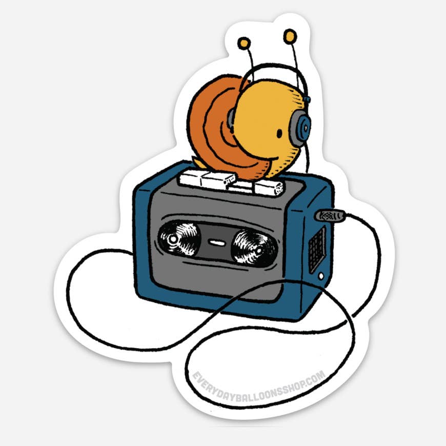 Snail Walkman Sticker
