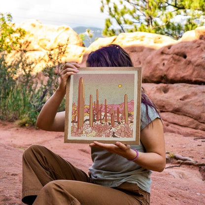 Desert Mountain #25 12"x12" Print