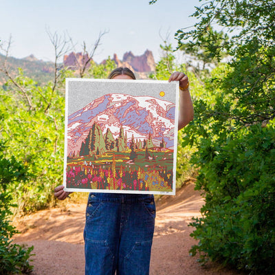Mount Rainier Print: 12"x12"