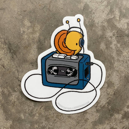 Snail Walkman Sticker