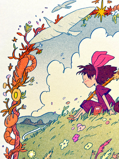 Kiki's Delivery Service Small Riso Print