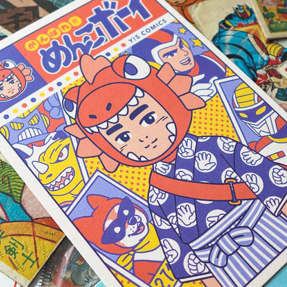 Postcard “Ganbare! Menko Boy - vol.4" - A6 size