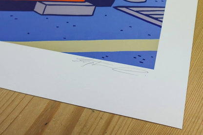 “Dinner in town 3" art print - Numbered limited edition