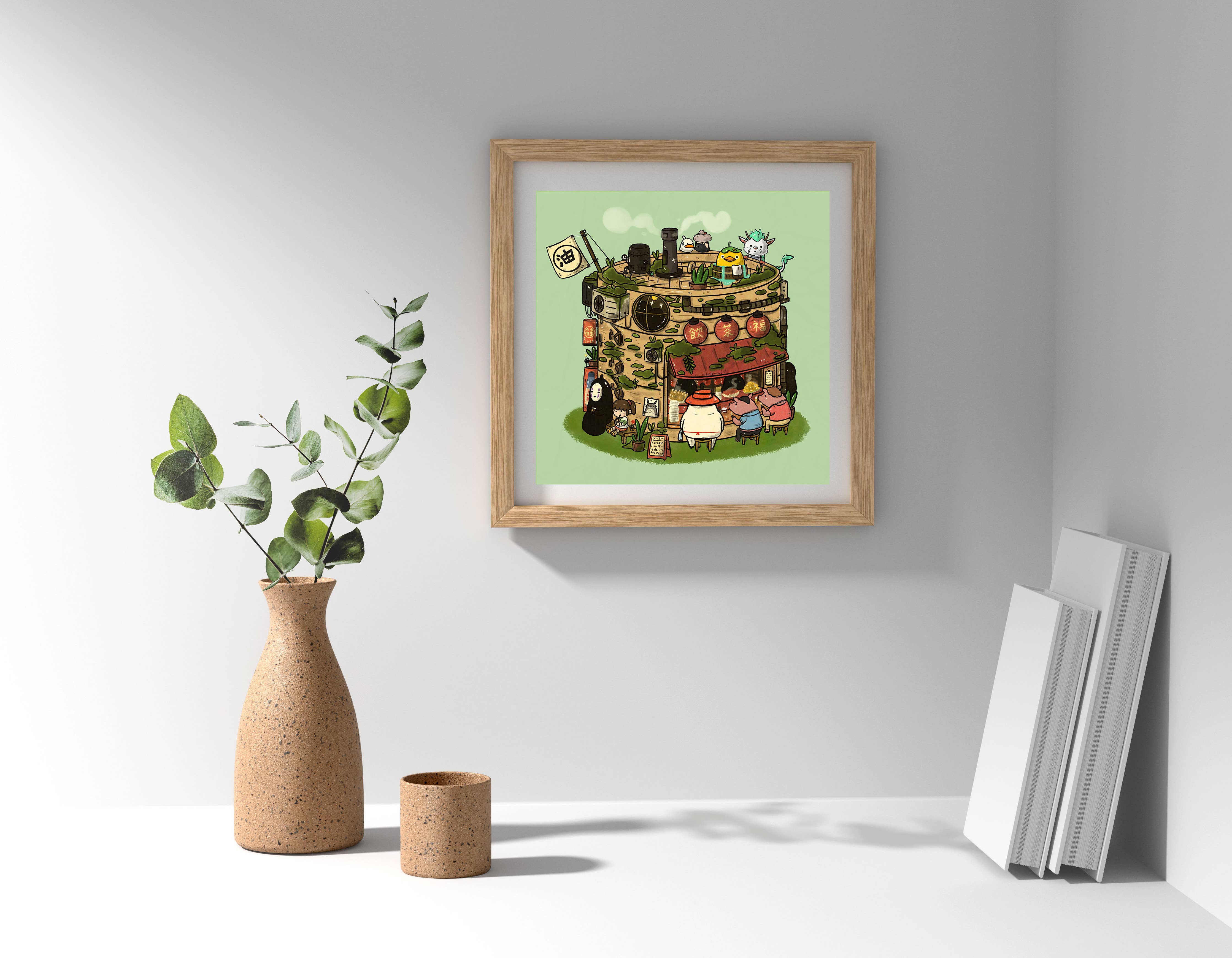 Steam Basket Dimsum Stall 8x8 Art Print