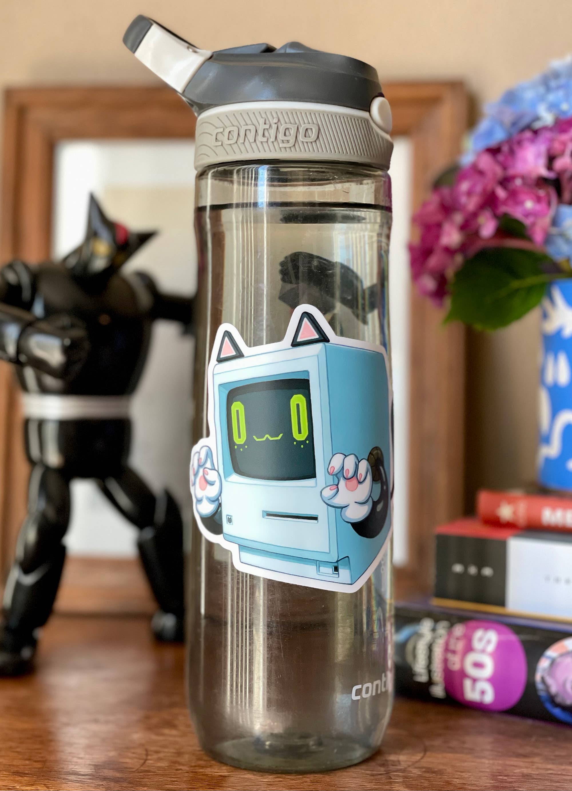 Cat Computer Vinyl Sticker