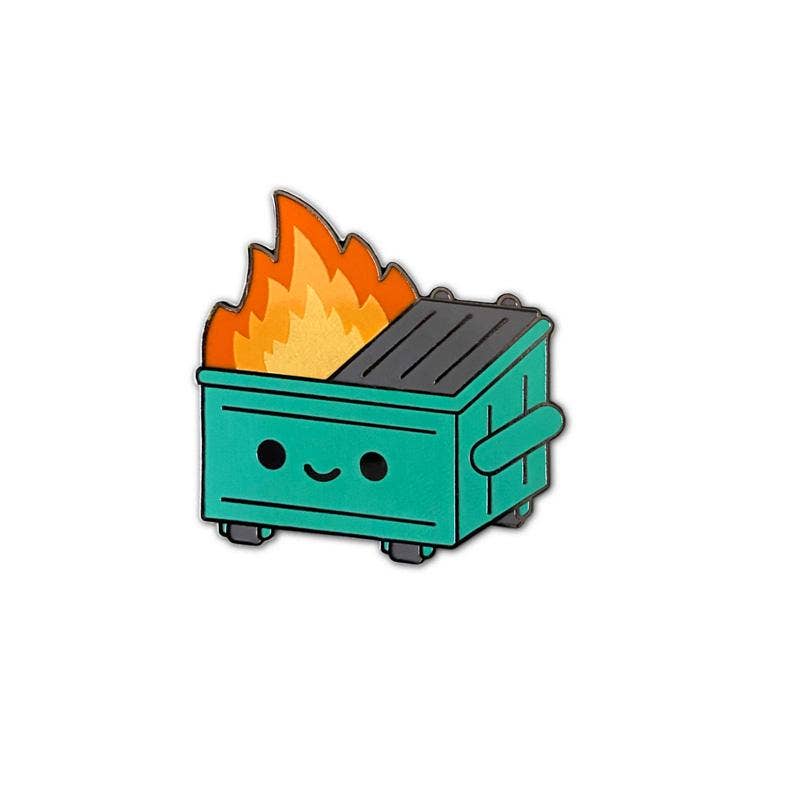 Lil Dumpster Fire Enamel Pin
