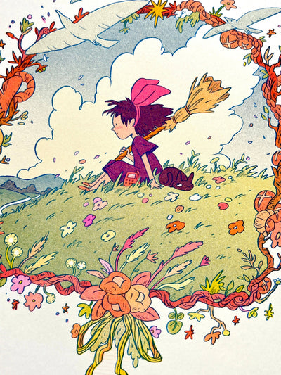 Kiki's Delivery Service Small Riso Print