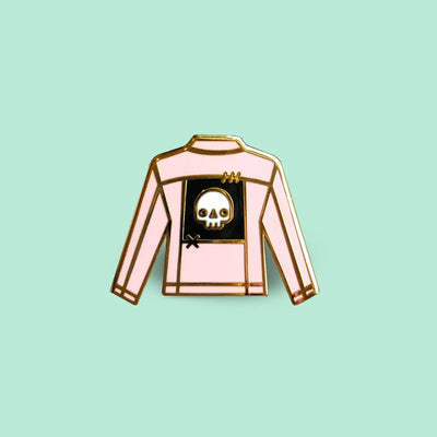 Pink Jacket with Patch Enamel Pin