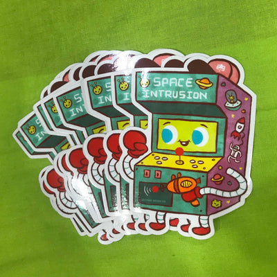 "Space Intrusion" vinyl sticker