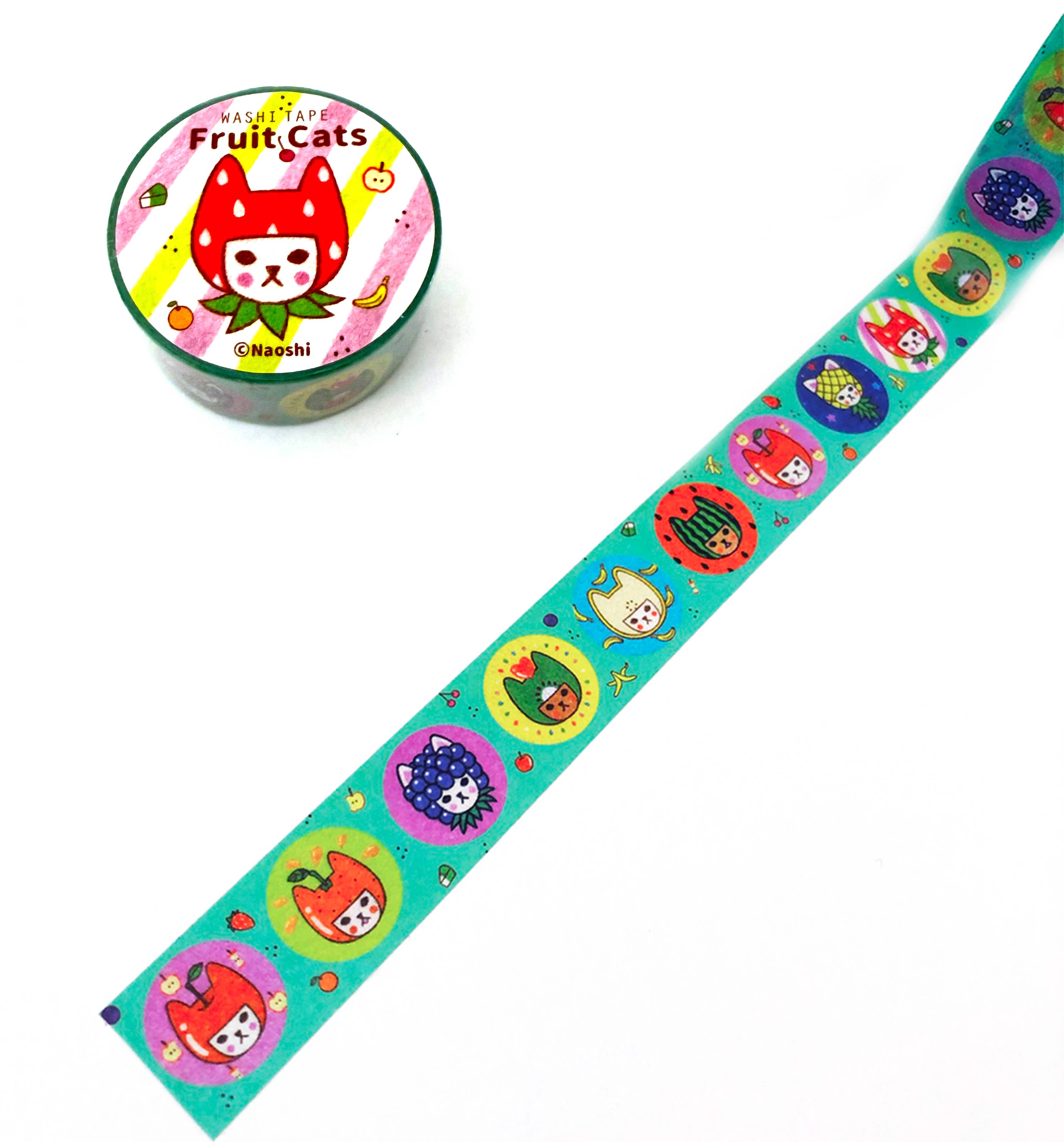 Fruit Cats (Washi Tape)