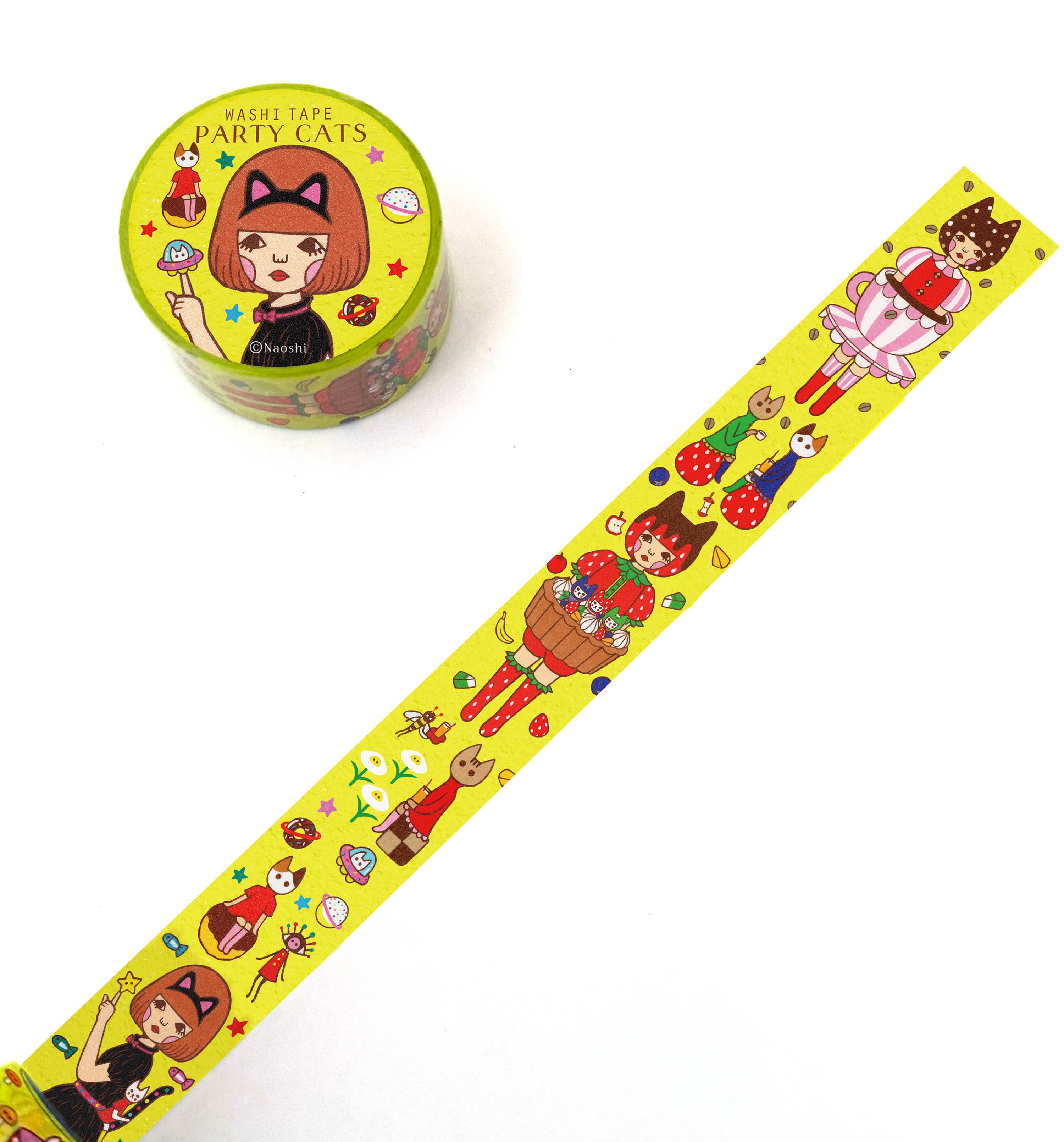Party Cats (Washi Tape)