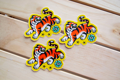 Orange Tiger - 3" Vinyl Sticker