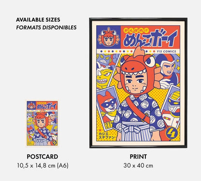 Postcard “Ganbare! Menko Boy - vol.4" - A6 size
