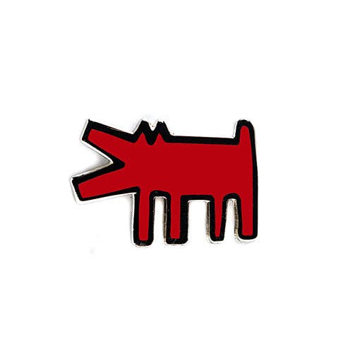 Barking Dog Pin - Red