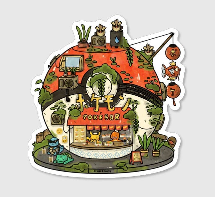 PokeBar Vinyl Sticker
