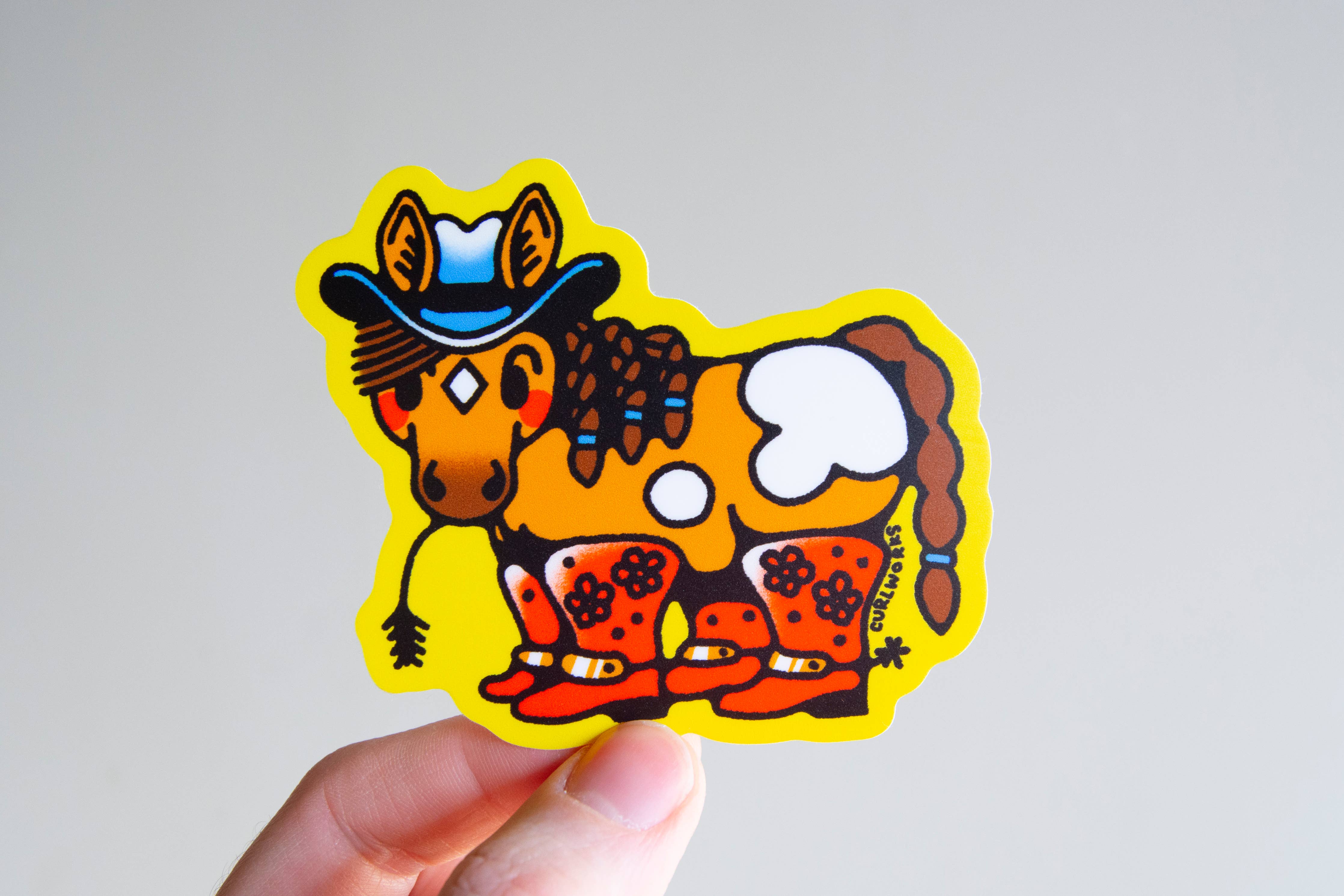 Horse in Boots - 3" Vinyl Sticker