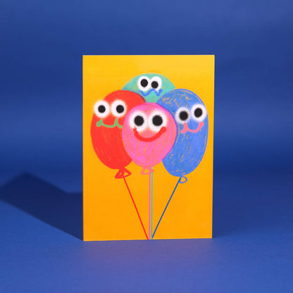Balloons Greetings Card By Jon Burgerman