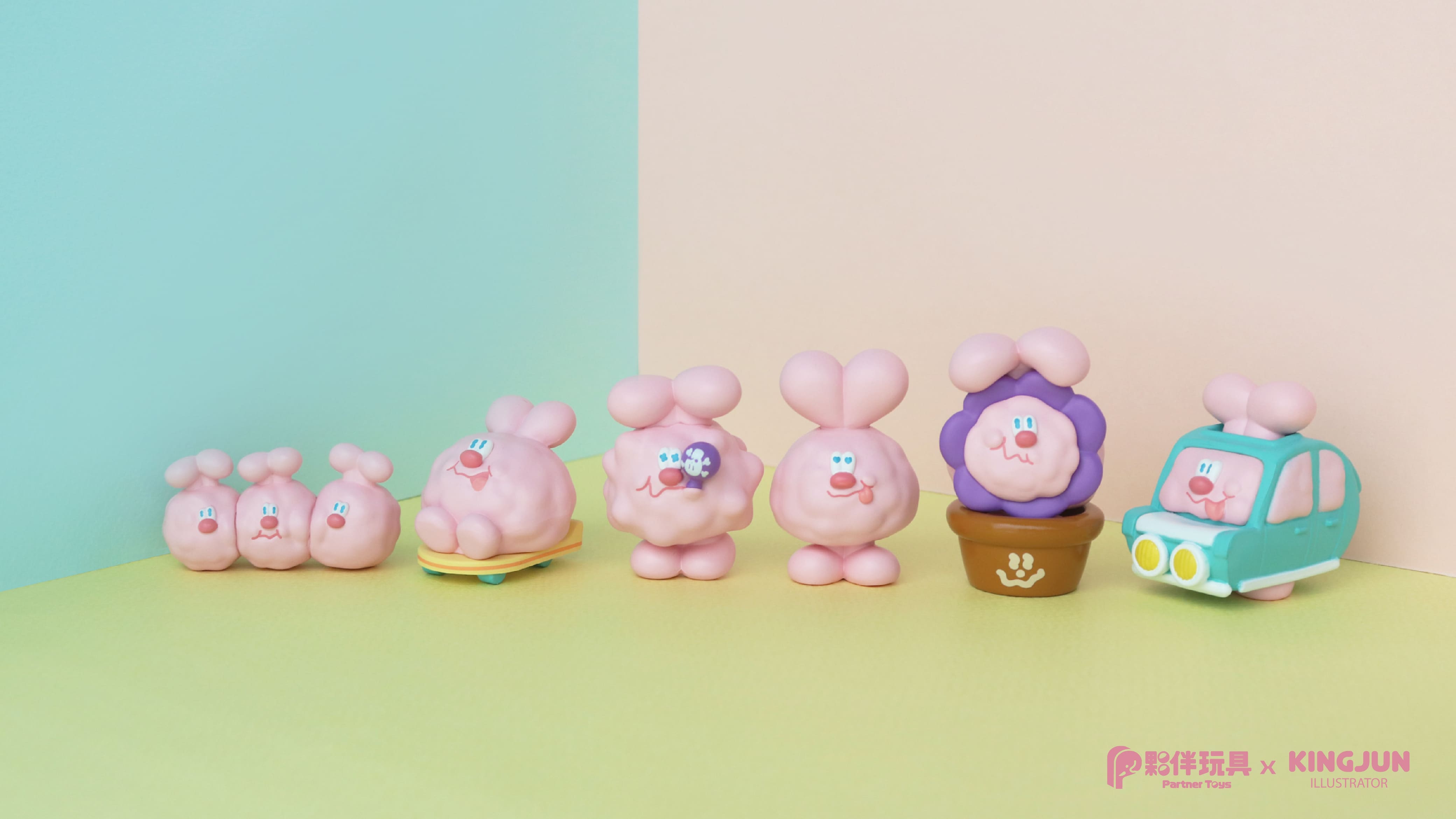King Jun Stupid Rabbits Blind Box Series