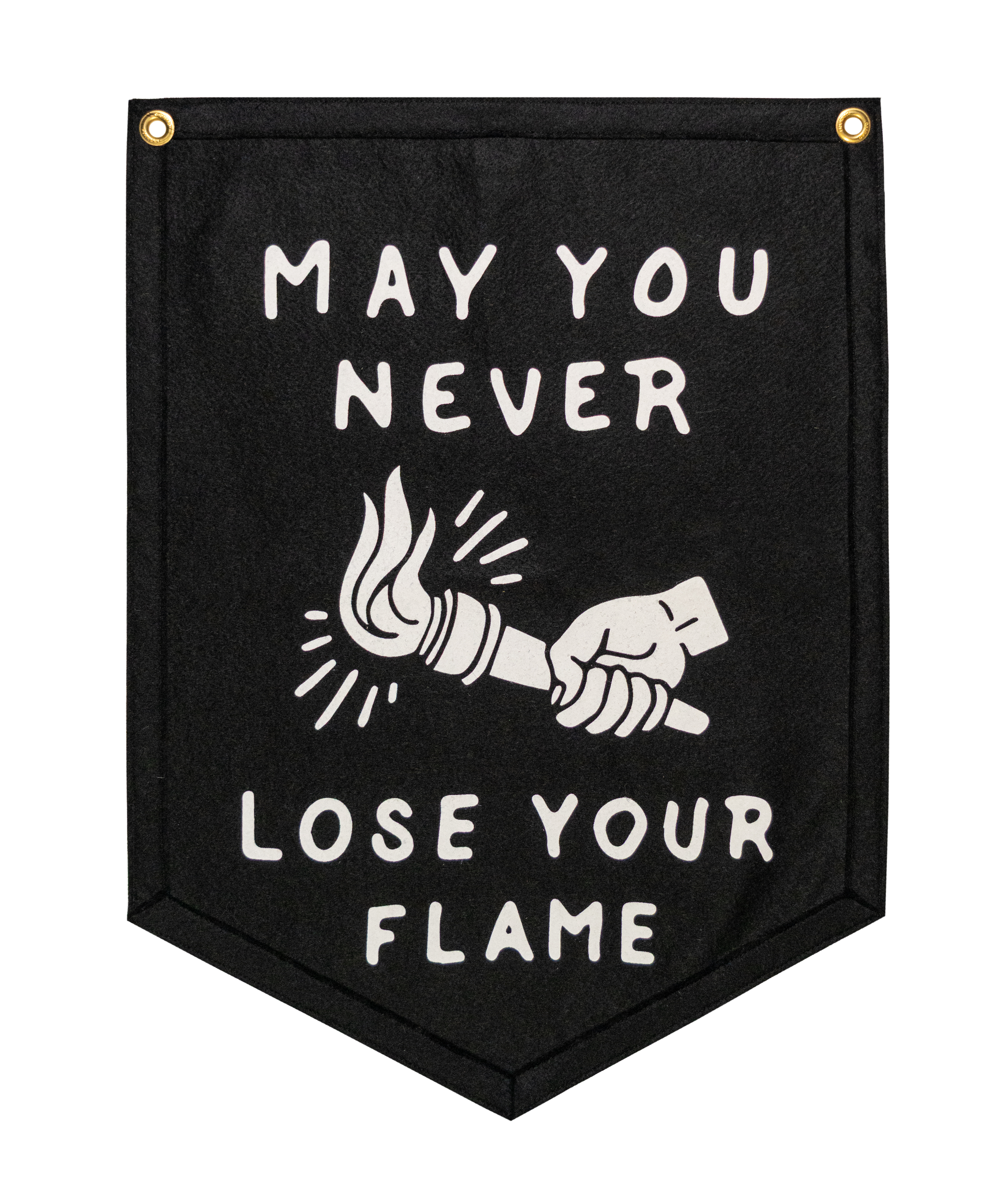 May You Never Lose Your Flame Camp Flag