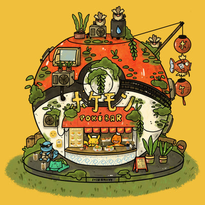 Poke Bar 8x8 Art Print