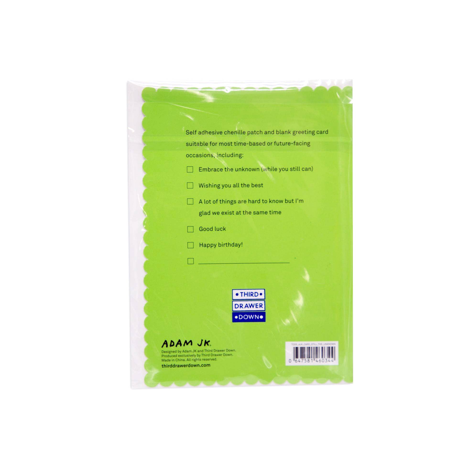 The Unknown Chenille Patch Gift Card x Adam JK