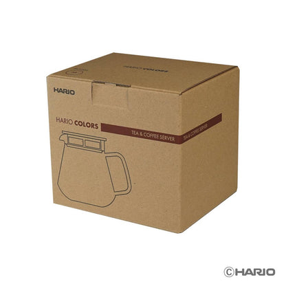 HARIO Colors Glass Coffee and Tea Server, 600ml: Amber