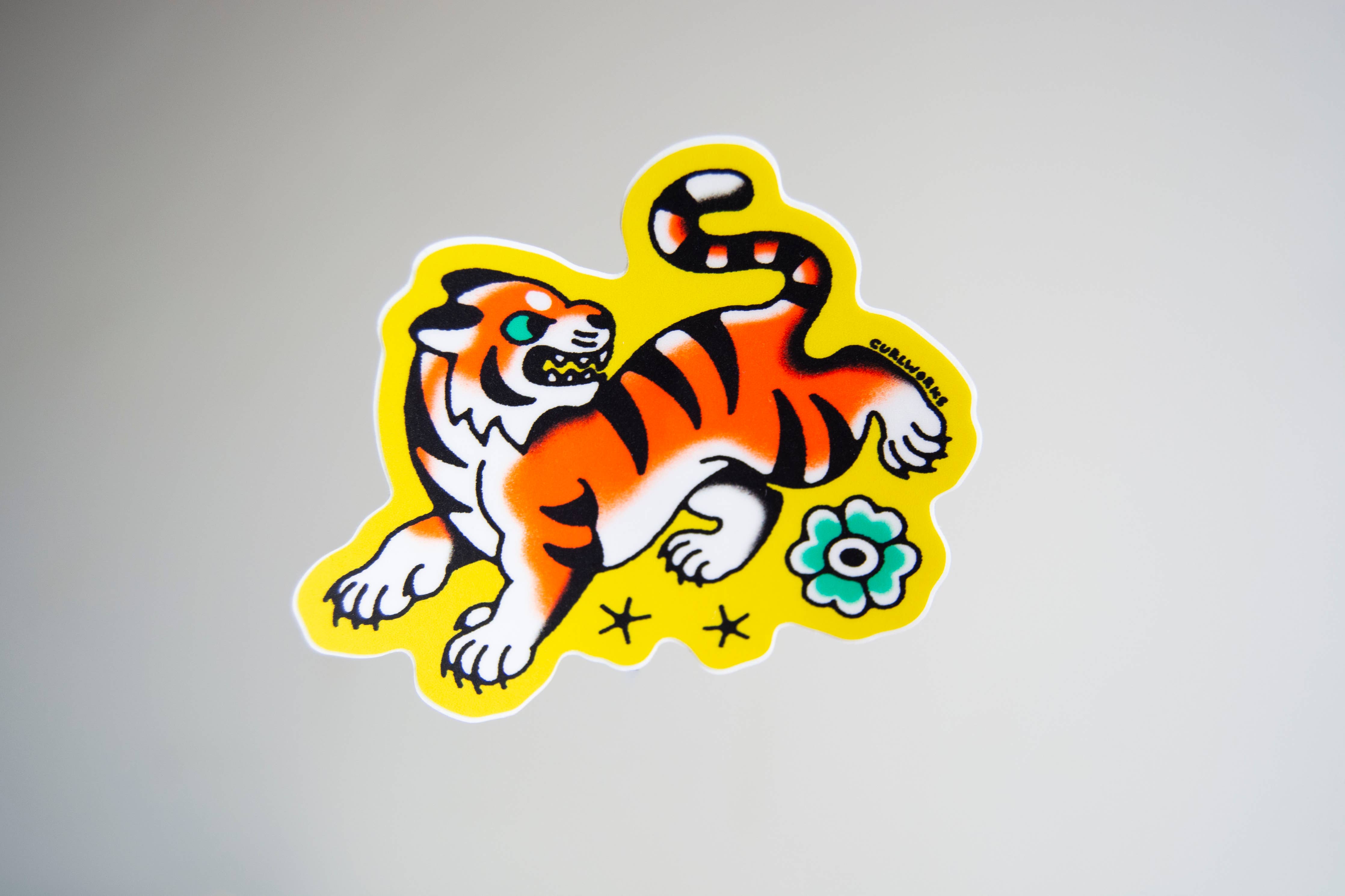 Orange Tiger - 3" Vinyl Sticker