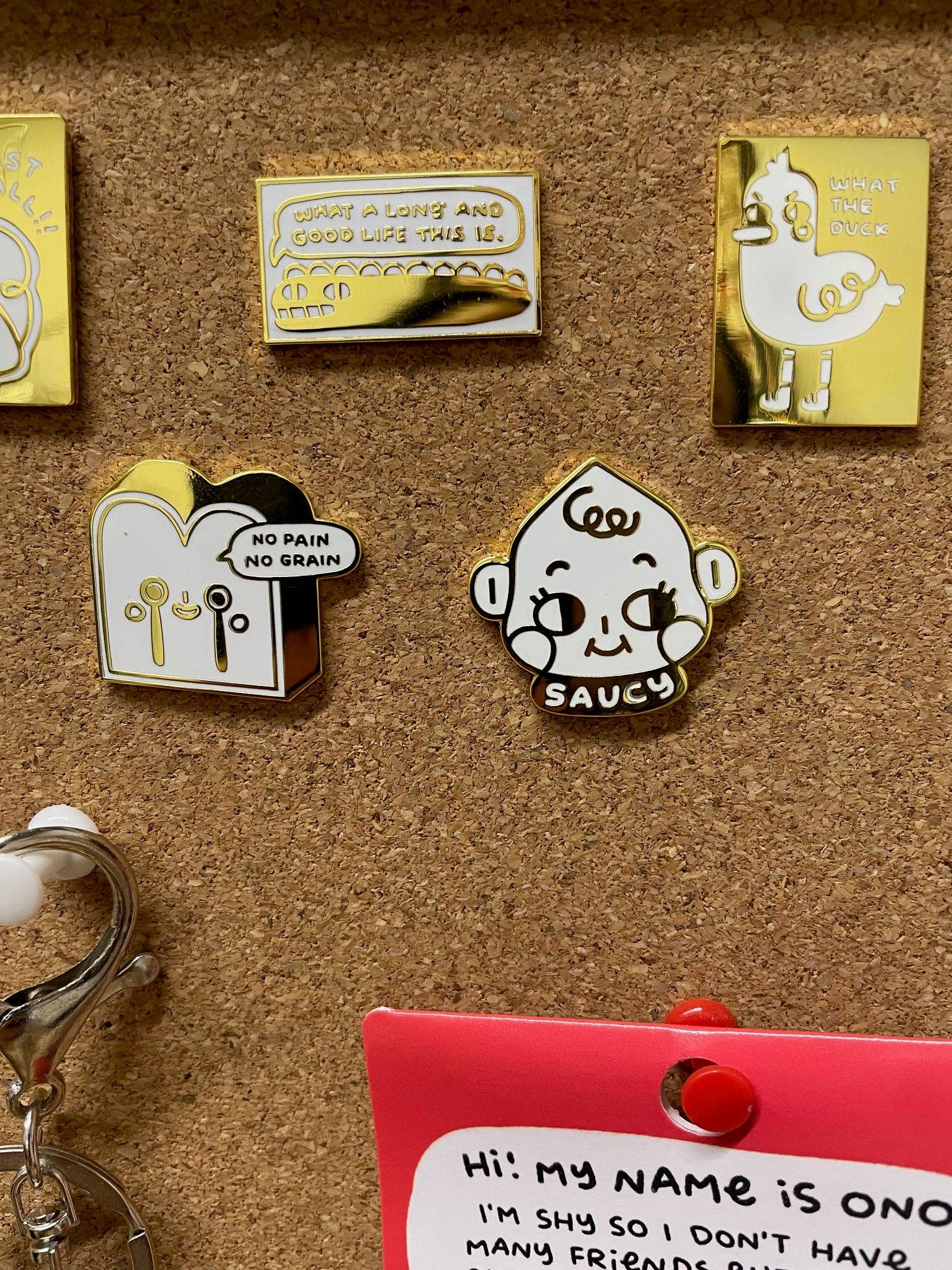 Saucy Pin Gold
