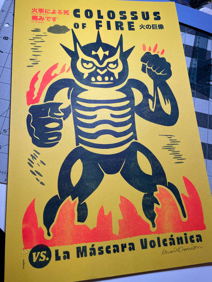 Lucha Libre Kaiju - The Colossus of Fire: Fantasy & Sci-Fi