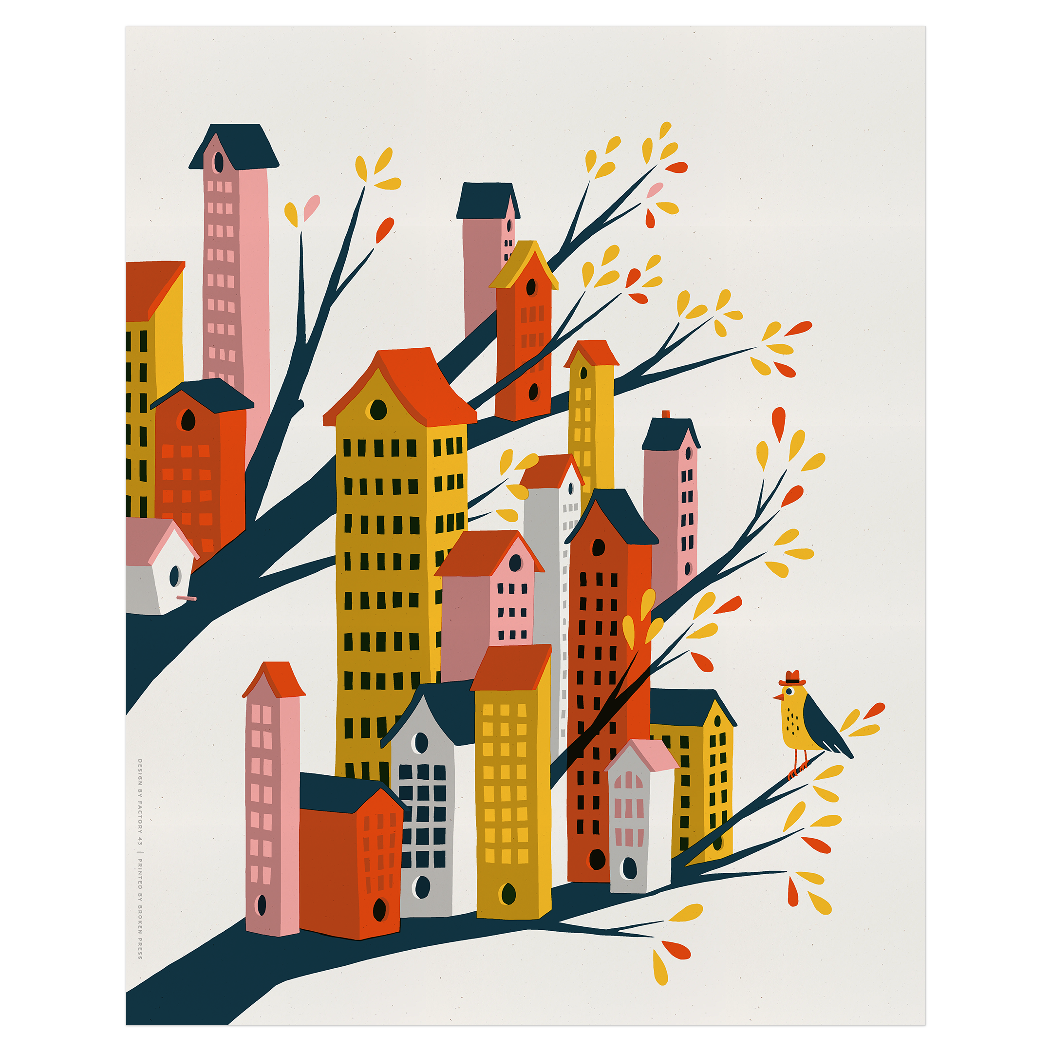 Bird City Art Print: 16x20