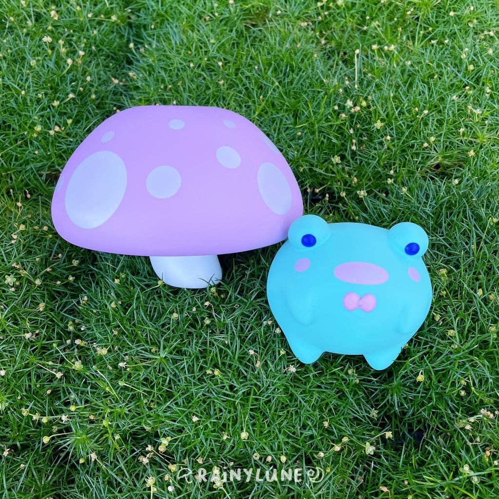 Frog Mushroom Coin Bank: Pink